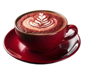 red-cup-hot-chocolate-with-leaf-design-foam-removebg-preview
